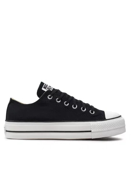 Trampki na platformie dla Converse Chuck Taylor All Star Lift Ox czarne