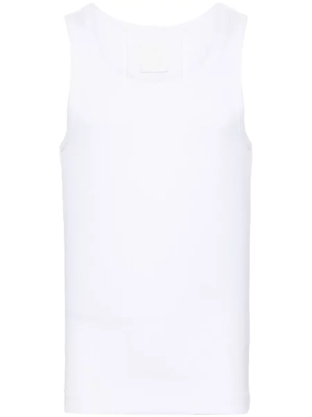 Žebrovaná košile Givenchy bílá