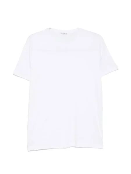 Scurt tricou Stefan Brandt cu decolteu rotund alb