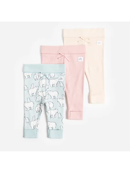 Reserved leggings 3 csomag testszínű