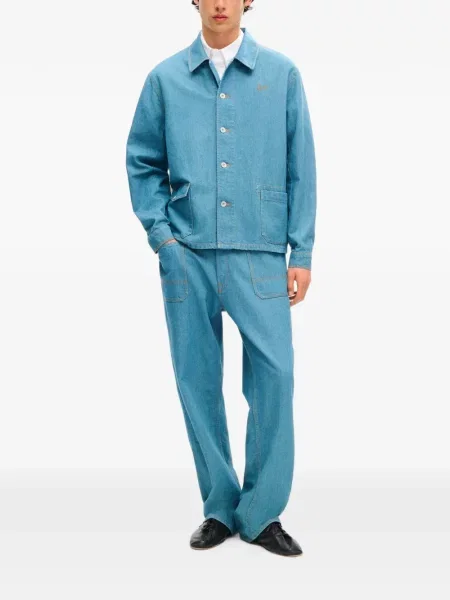 Blugi cu picior larg Kenzo albastru