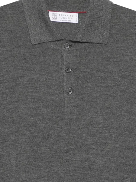 Tricou polo Brunello Cucinelli gri