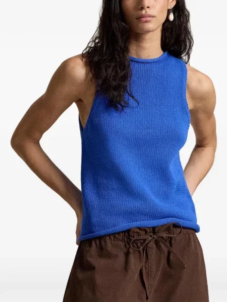 Μικρός πλεκτά σορτς Polo Ralph Lauren με κέντημα λευκό
