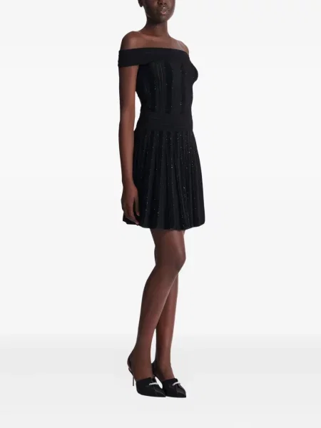 Fusta plisata Balmain plisată negru