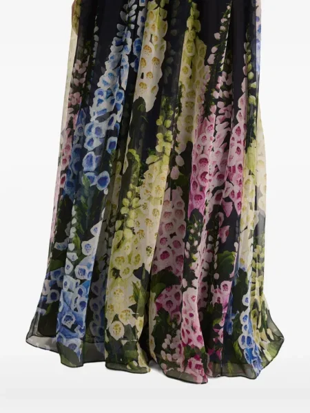 Rochie Oscar De La Renta din șifon cu gradient negru