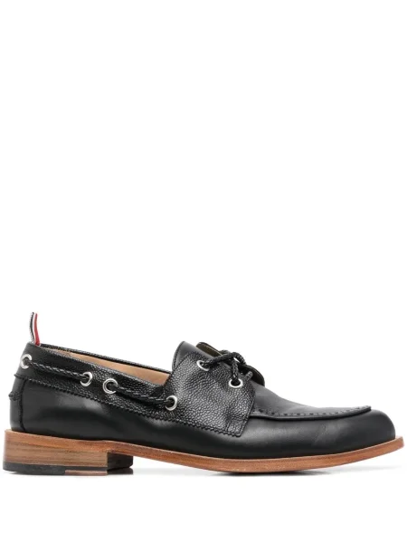 Pantofi Thom Browne cu șireturi din dantelă negru