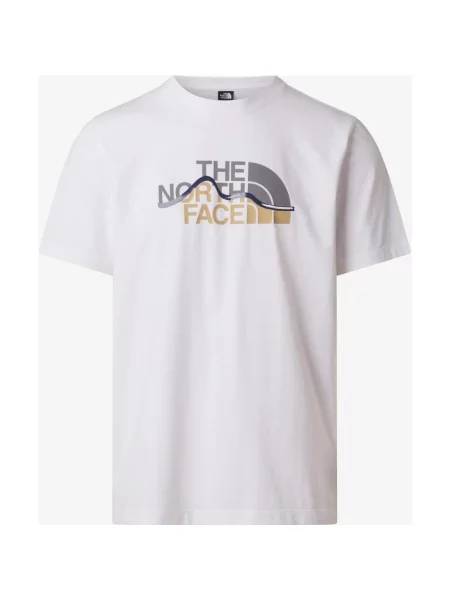 Koszulka The North Face Mountain Line Graphic krótki rękaw S biała