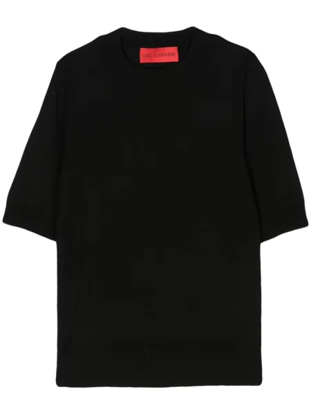 Top Wild Cashmere din cașmir negru
