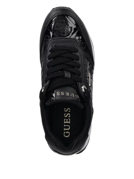 Sneakerși Guess cu platformă negru