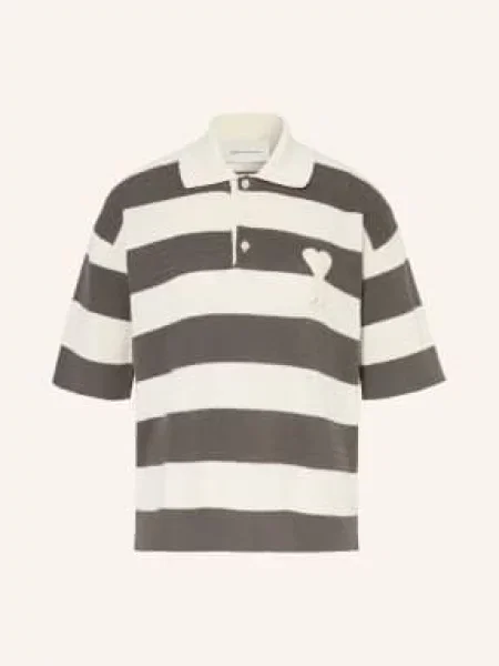 Ami Paris Sweter Polo grau