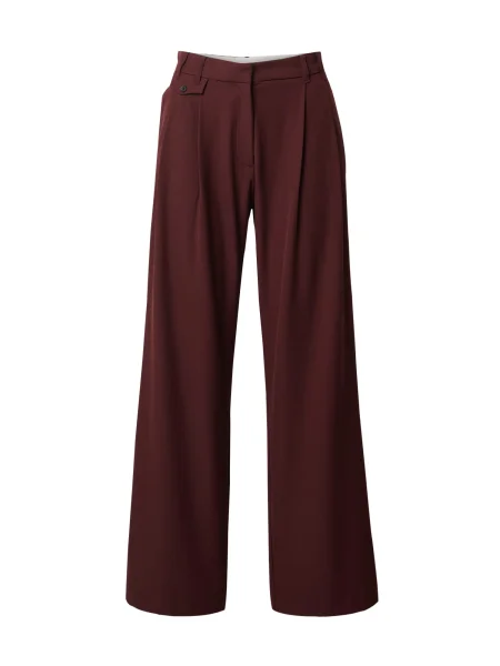 EDITED Pantaloni Tima burgundy roșu