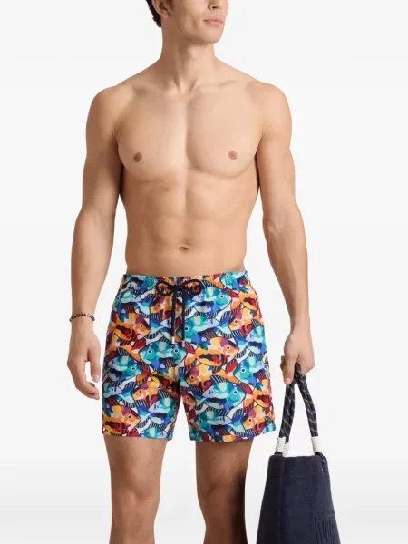 Pliabil slip de baie Vilebrequin cu imagine alb