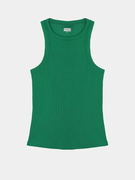 Майка Braska бавовна/еластан зелений