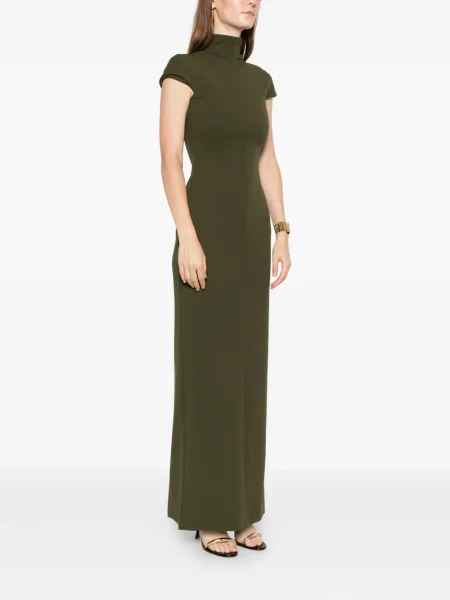 Rochie maxi Solace London de costum verde