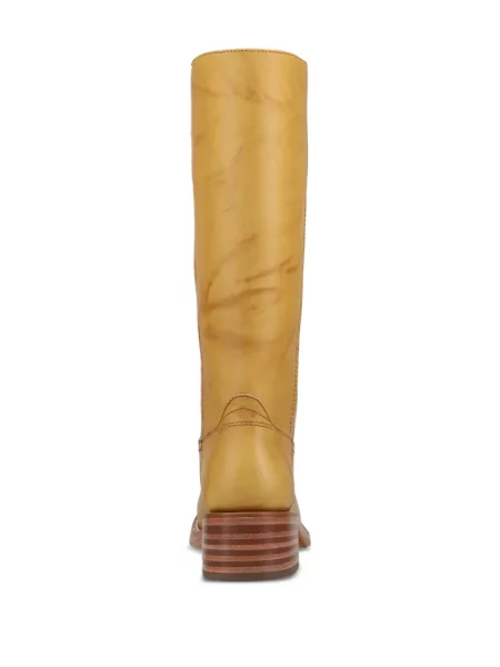 Botine Frye din piele galben