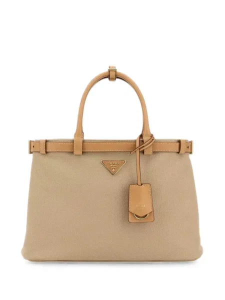 Geantă shopper Prada din canvas cu autograf