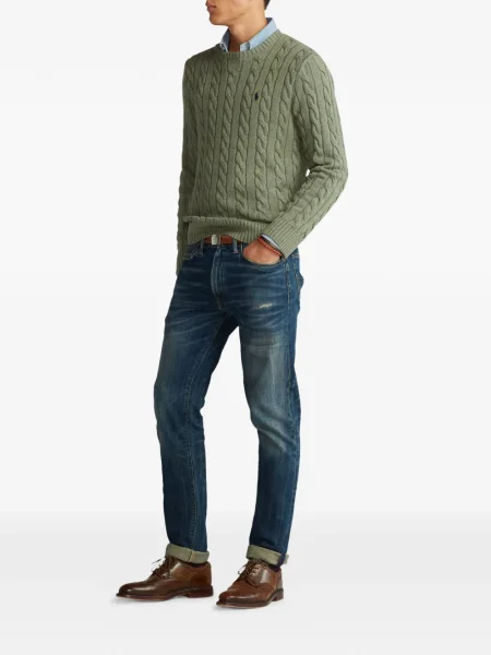 Cu centură curea Polo Ralph Lauren tricotate cu dungi albastru