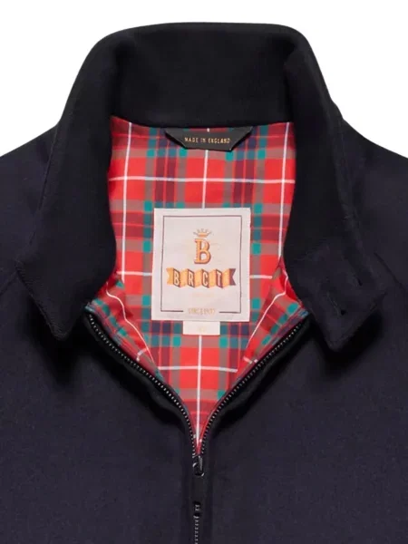 Geacă Baracuta de lână albastru