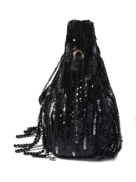 Geantă Miu Miu cu paiete negru