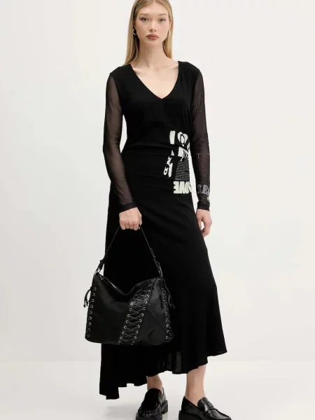 Desigual rochie POSINEW maxi evazati negru
