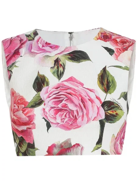 Cropp top Dolce & Gabbana cu imagine alb