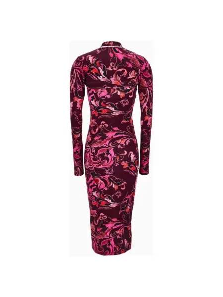 Sukienka jeansowa Versace Jeans Couture fioletowa