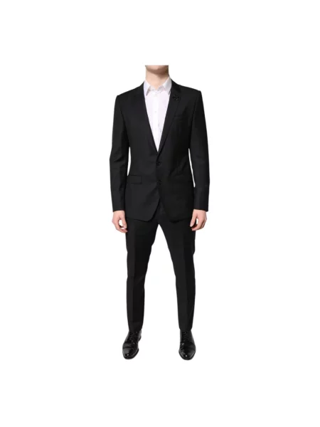 Garnitur Dolce And Gabbana wełniany czarny