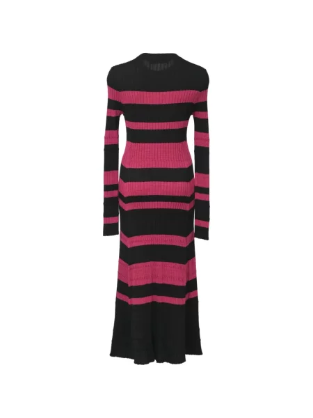 Rochie Proenza Schouler cu dungi tricotate negru