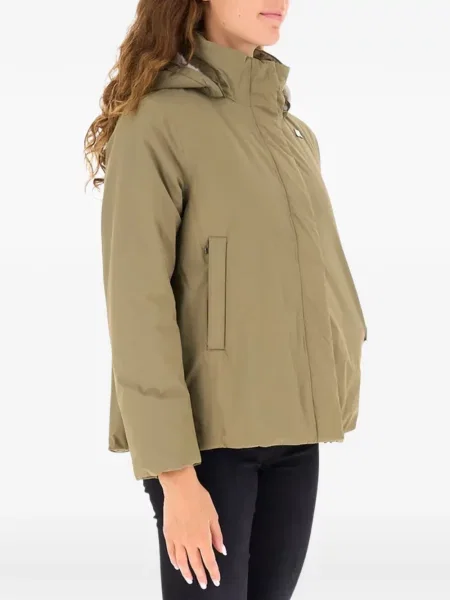 Geacă K-way din țesătură twill verde