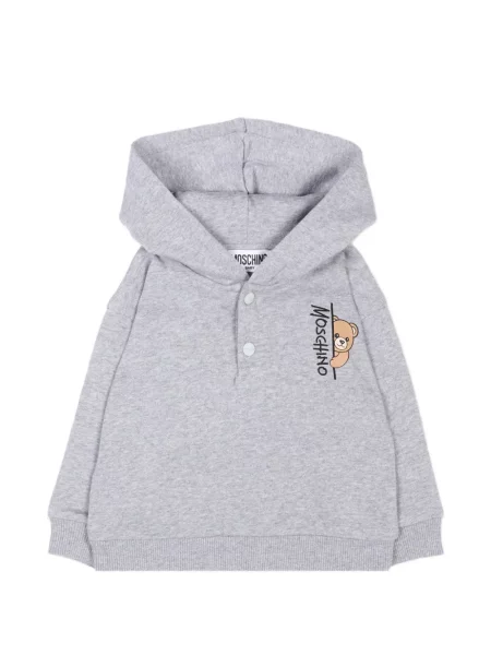 Bluza z kapturem dziecięca Moschino szara