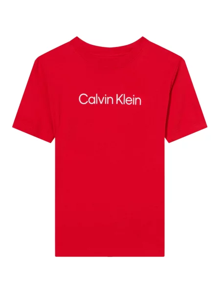 Calvin Klein Jeans Tricou roșu alb