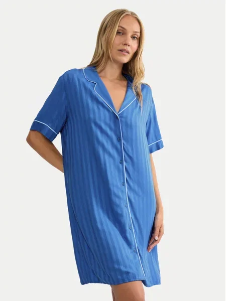 Triumph Nočna srajca Amourette Jacquard modra