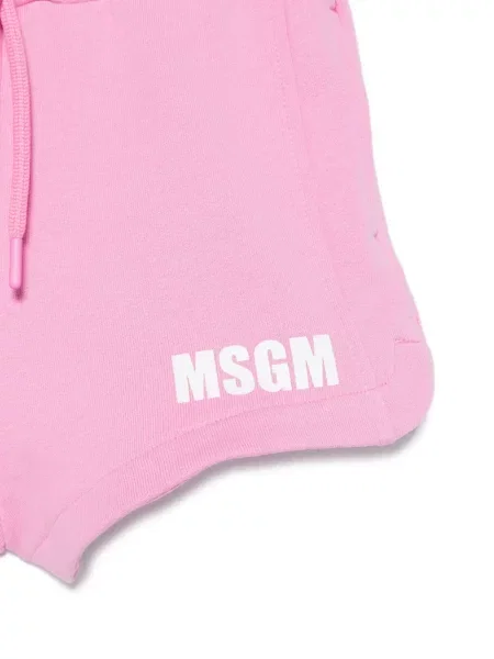 Szorty dziecięce Msgm różowe