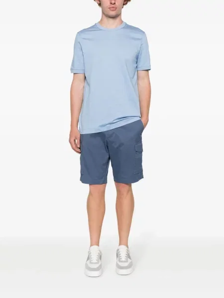 Siuvinėtas marškinėliai Tommy Hilfiger mėlyna