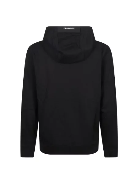 Lniana bluza z kapturem C.p. Company czarna