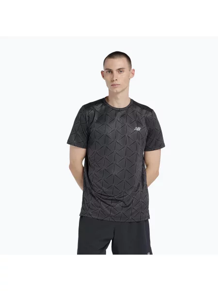 Мъжка тениска New Balance Essentials Printed T black черно