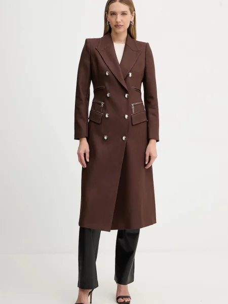 Пальто Elisabetta Franchi коричневое