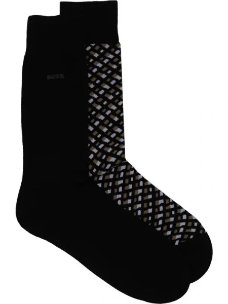 BOSS BLACK Șosete Monogram CC negru