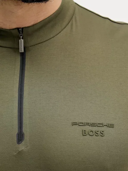 Поло Boss Green зеленое