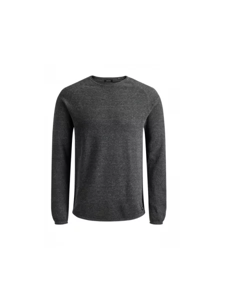 Jack & Jones Swetry Mężczyzna L Dzianina z okrągłym dekoltem szary