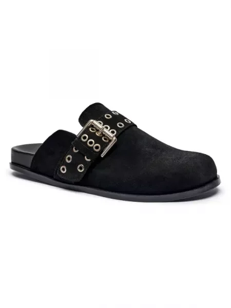 Alohas De piele mules încălțăminte Halia negru