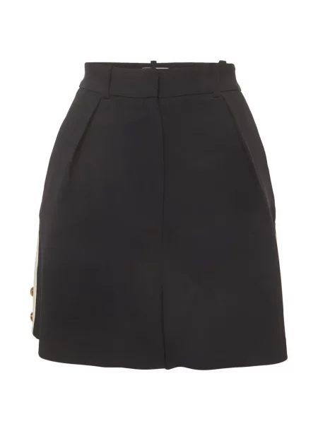 Pantaloni scurți Elisabetta Franchi cu dungi negru