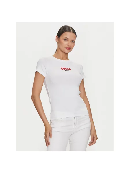 Guess Jeans T-shirt Slim Fit bijela