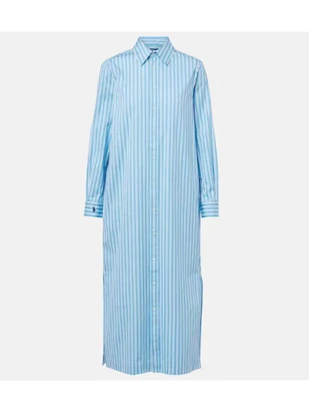 Rochie tip cămașă Polo Ralph Lauren de costum albastru