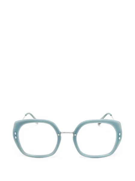 Ochelari de soare Isabel Marant Eyewear cu imprimeu geometric albastru