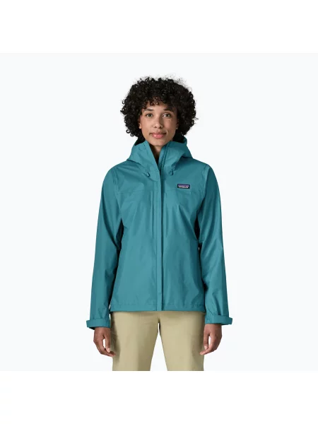 Geacă de ploaie pentru femei Patagonia Torrentshell 3L Rain glacial glue