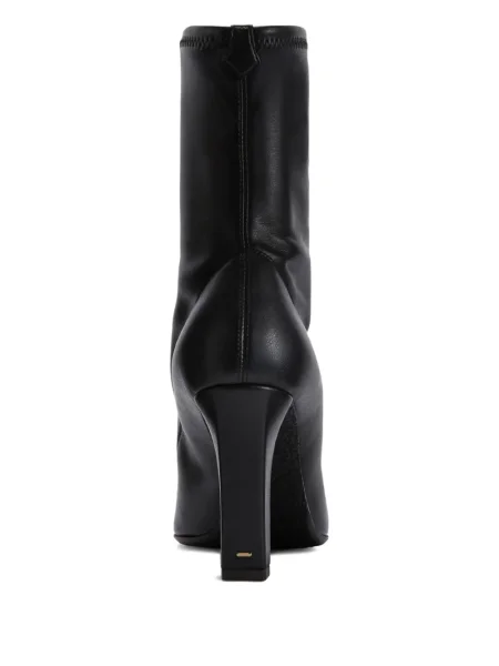 Botine Giuseppe Zanotti cu vârf pătrat stretch negru