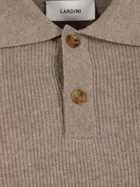 Lung tricou polo Lardini tricotate