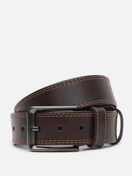 Кожаный ремень Borsa Leather коричневый