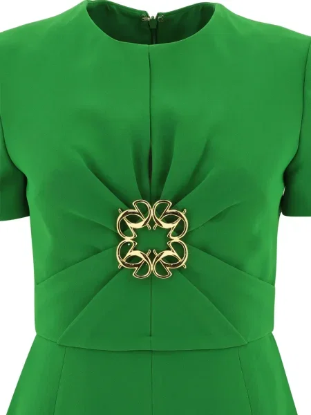 Rochie mini Elie Saab scurtă de costum verde